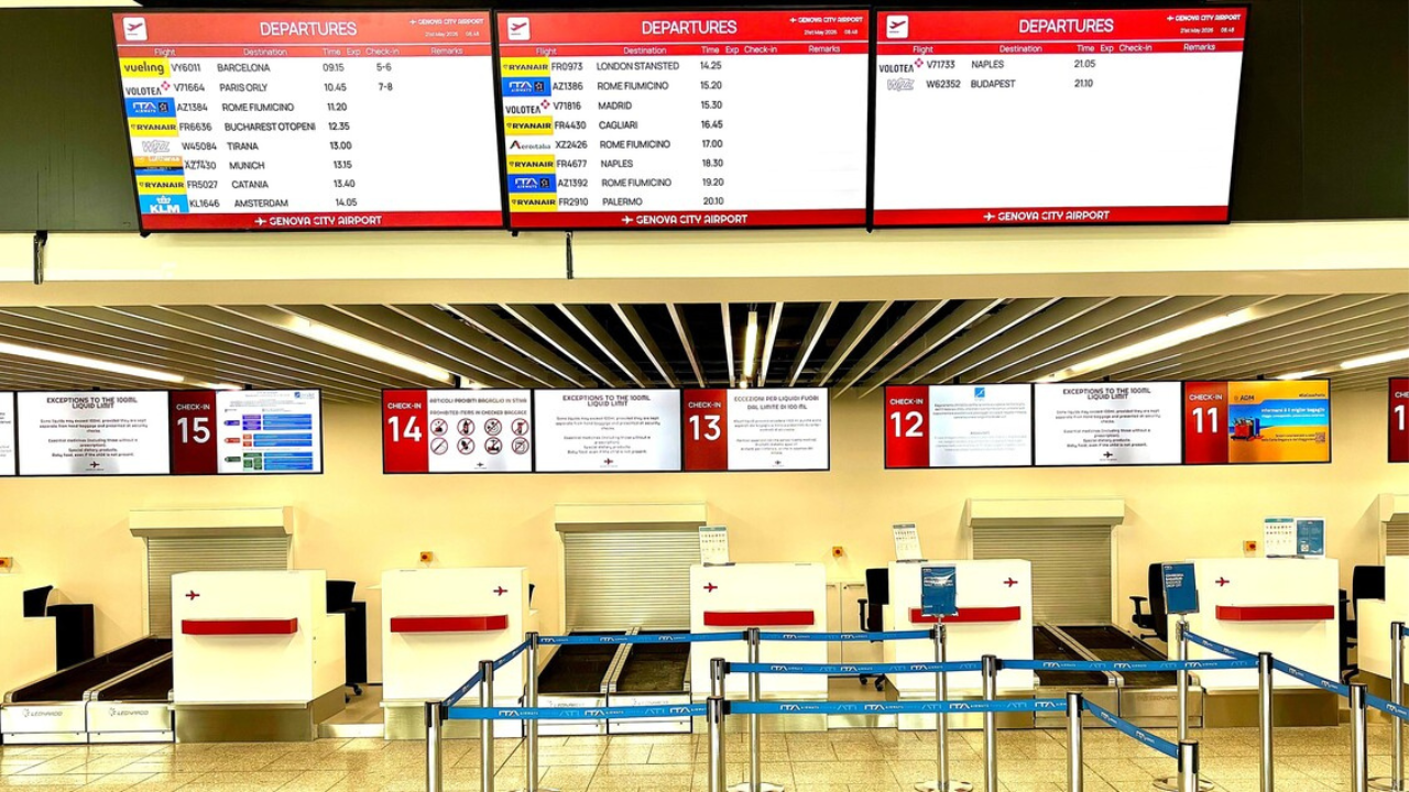 Aeroporto GENOVA nuova area check in
