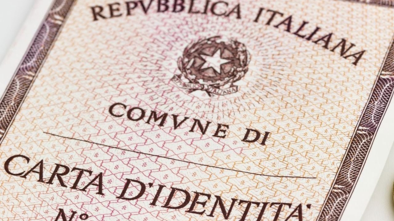 Carta identità cartacea