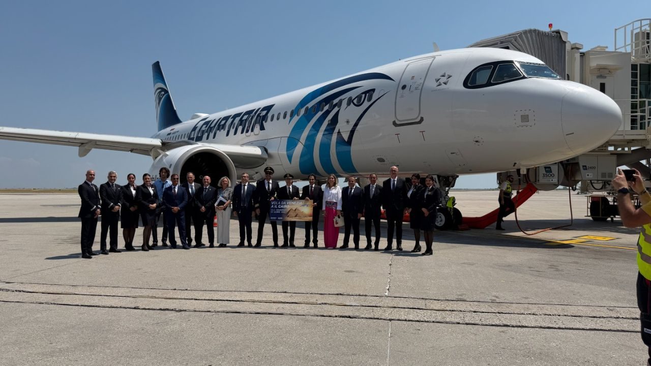 Dal Leone di San Marco alla Sfinge Egyptair inaugura il volo diretto Venezia - Il Cairo