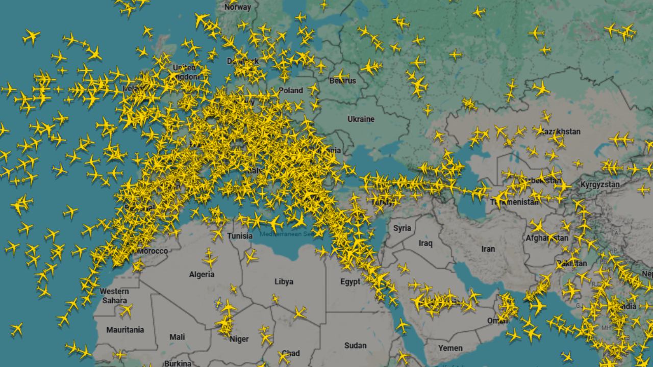 FlightRada24 12 march 2026