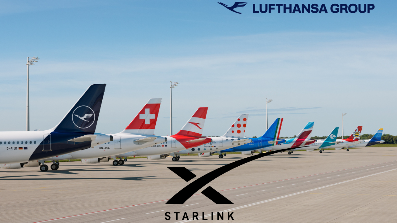 Lufthansa Group sceglie Starlink per la connettività a bordo (1)