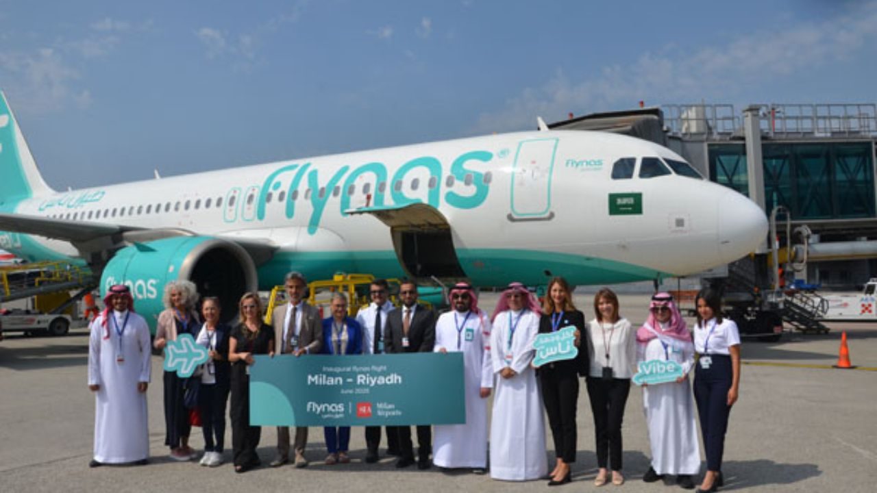 Malpensa-Riyadh, decolla il nuovo volo diretto Flynas