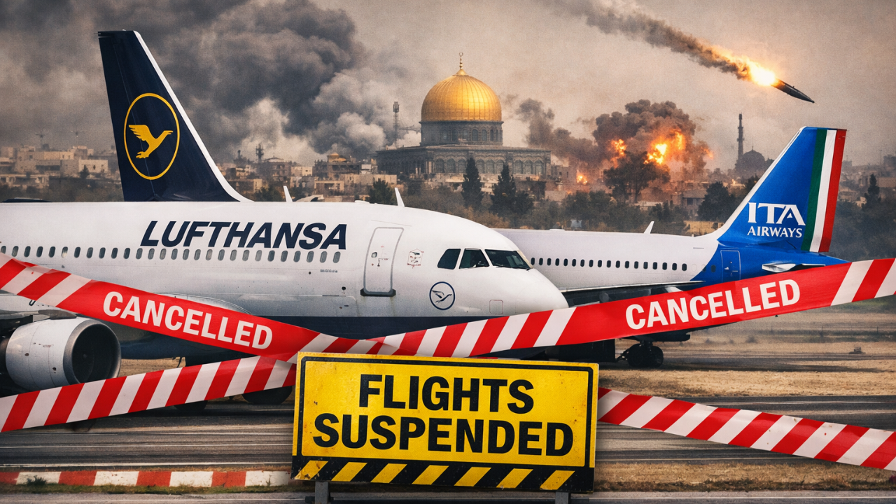 Medio Oriente stop voli Ita Airways e Lufthansa fino al 31 maggio