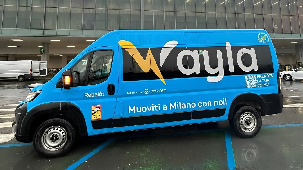 Milano-Bergamo Orio al Serio arriva il minibus elettrico in app