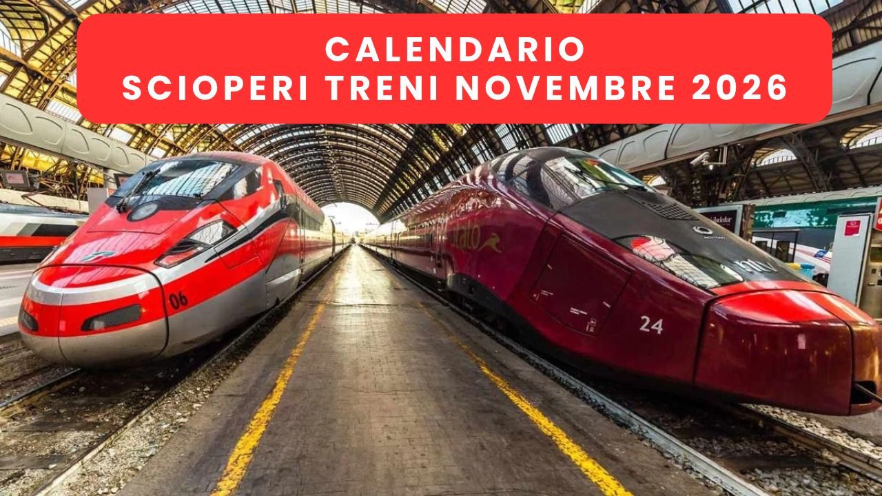 Scioperi Treni novembre 2026