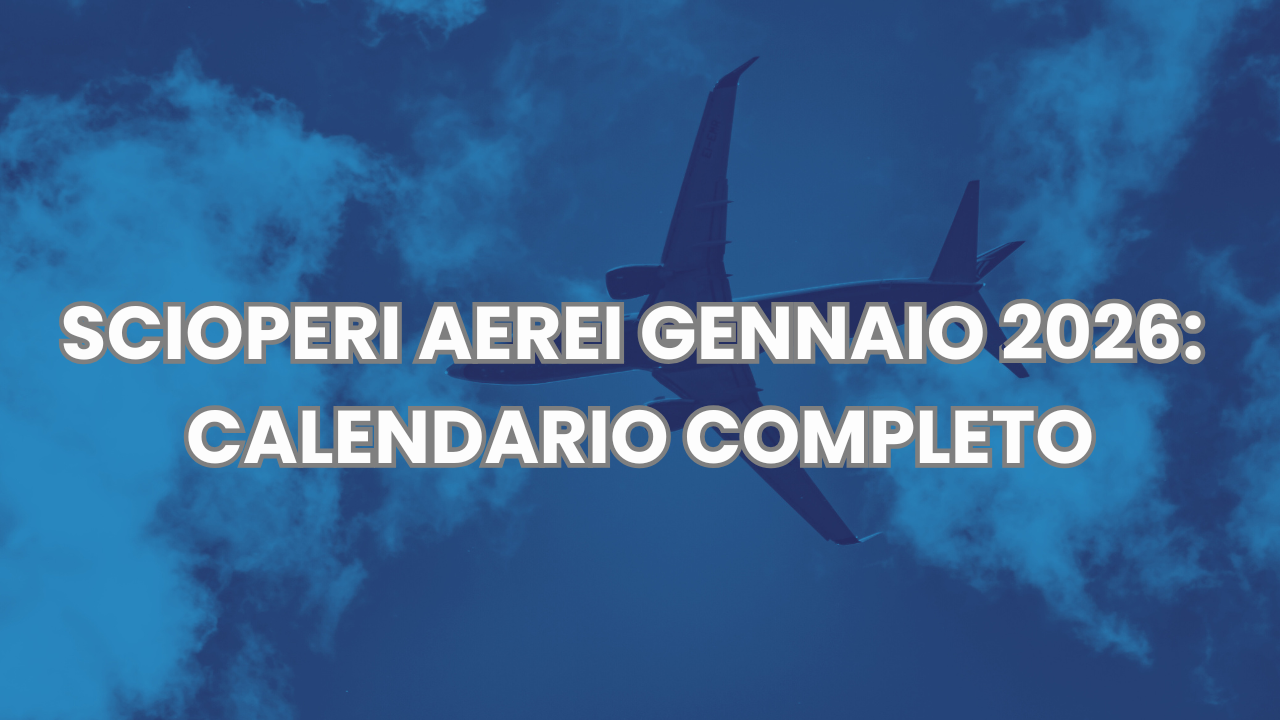 Scioperi aerei GENNAIO 2026