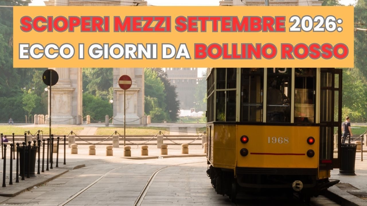 Scioperi mezzi pubblici SETTEMBRE 2026