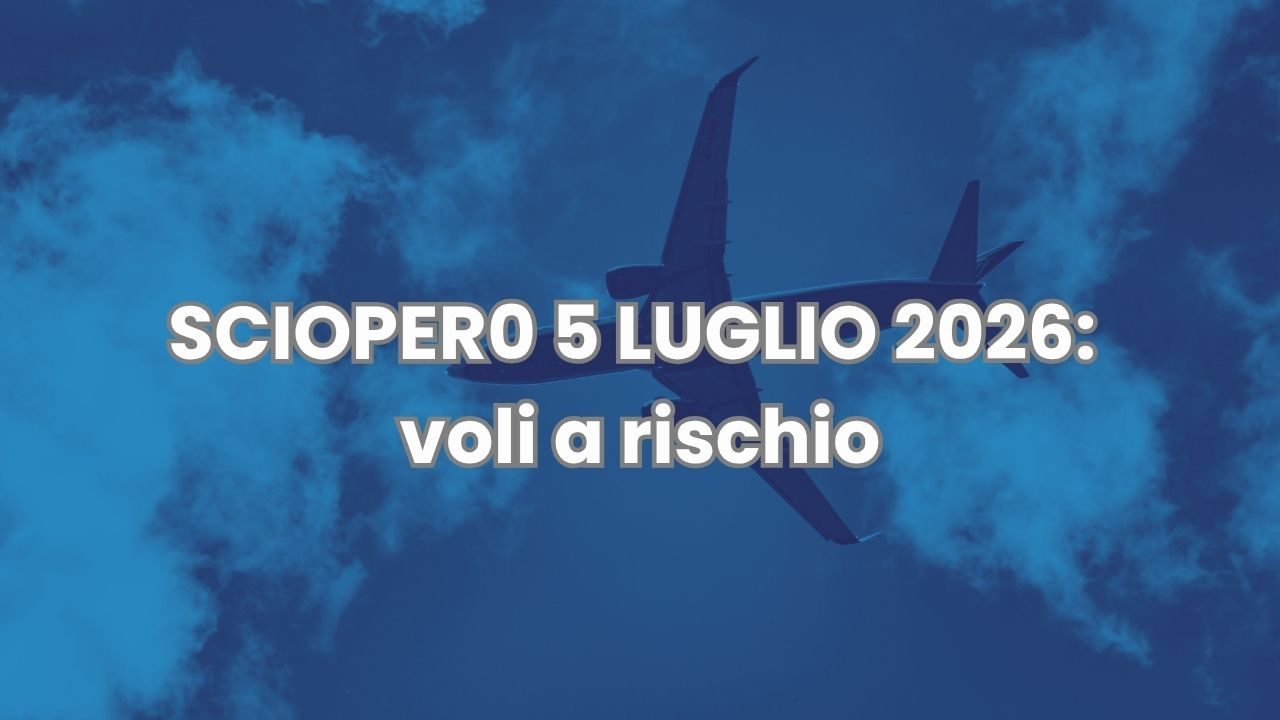 Sciopero aerei 5 luglio 2026