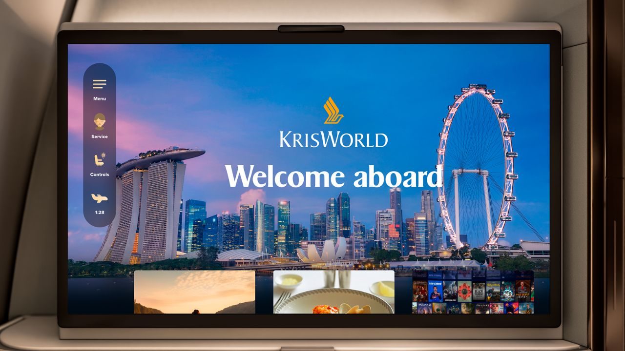 Singapore Airlines rinnova KrisWorld intrattenimento 4K e Wi-Fi ad alta velocità dal 2027 (1)