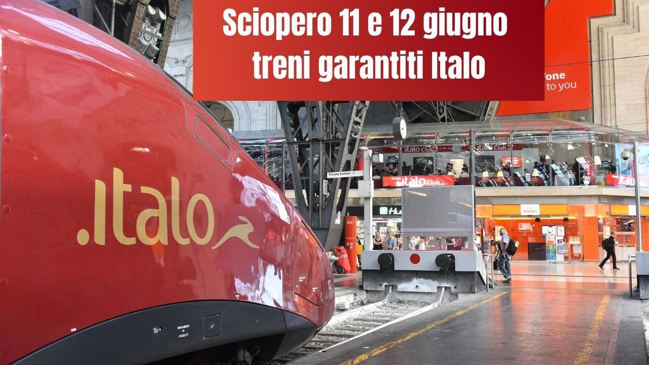 Treni garantiti Italo sciopero 11 e 12 giugno (1)