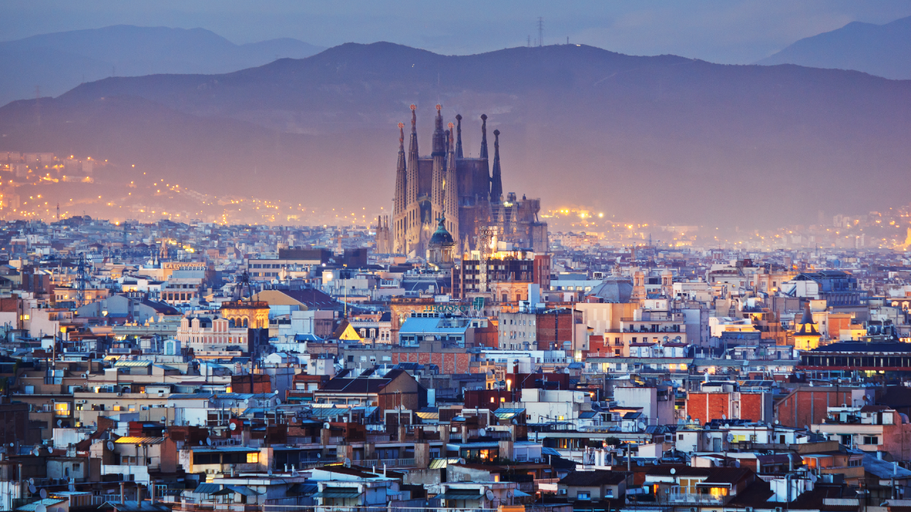 barcellona-vista-alto-città