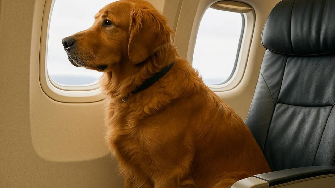 cane grossa taglia cabina aereo