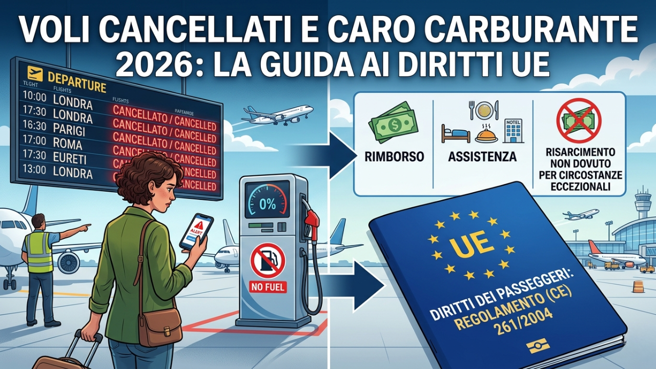 guida rimborsi e risarcimenti voli cancellati 2026 (1)
