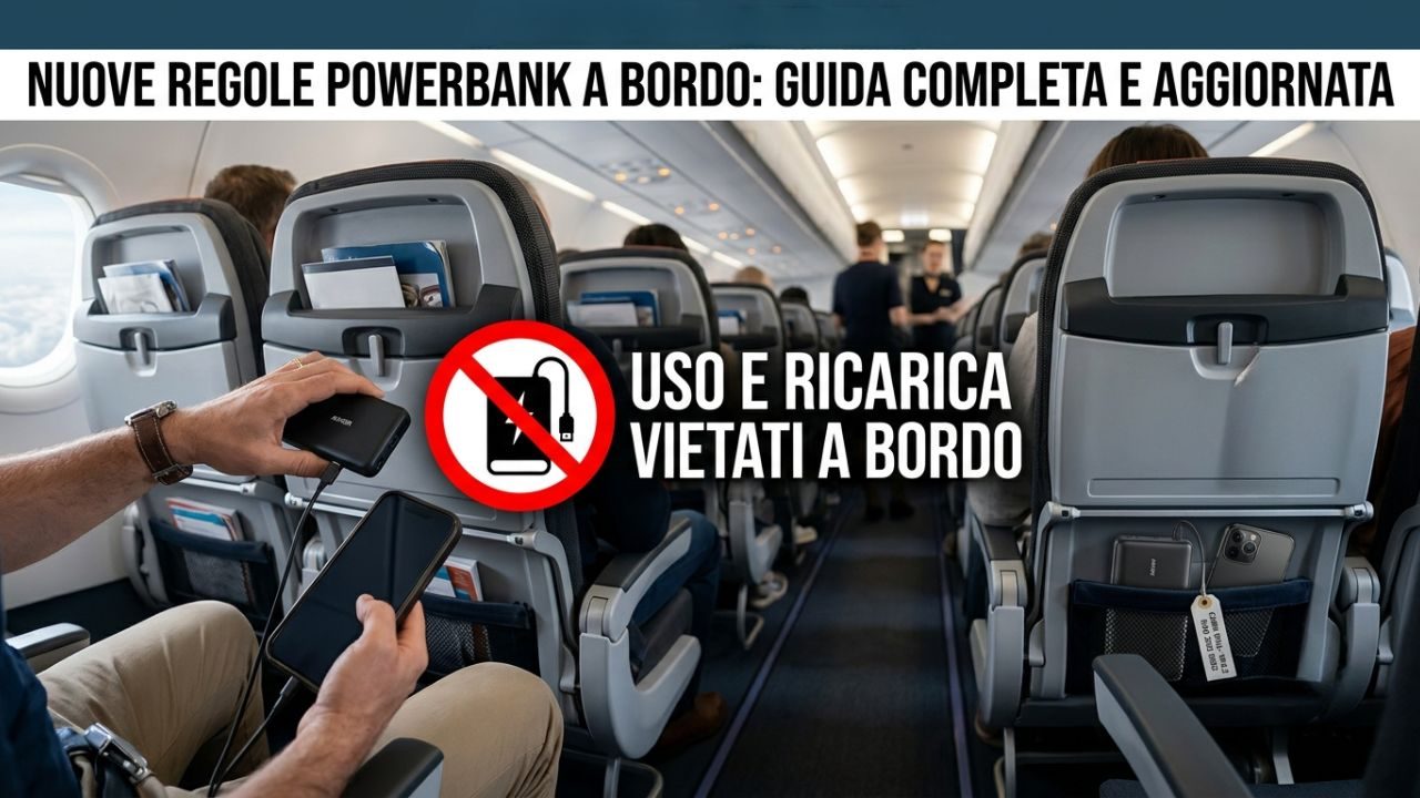 powerbank lista compagnie aeree che vietano l'uso (1)