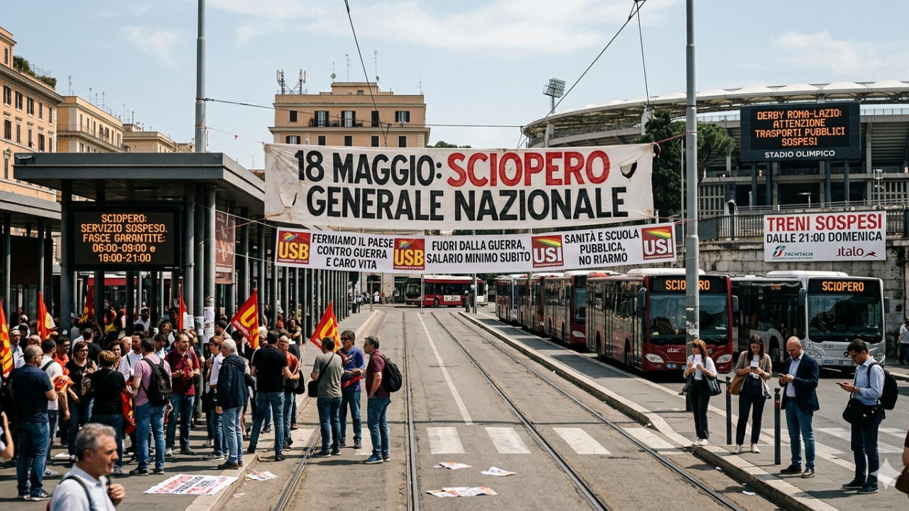 sciopero generale 18 maggio 2026